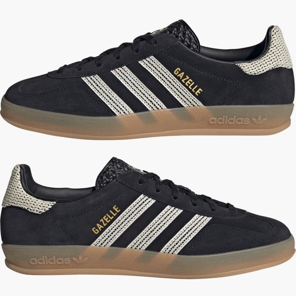 🐼 ADIDAS GAZELLE INDOOR BLACK WHITE 🐼